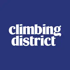 logo climbing district fond violet